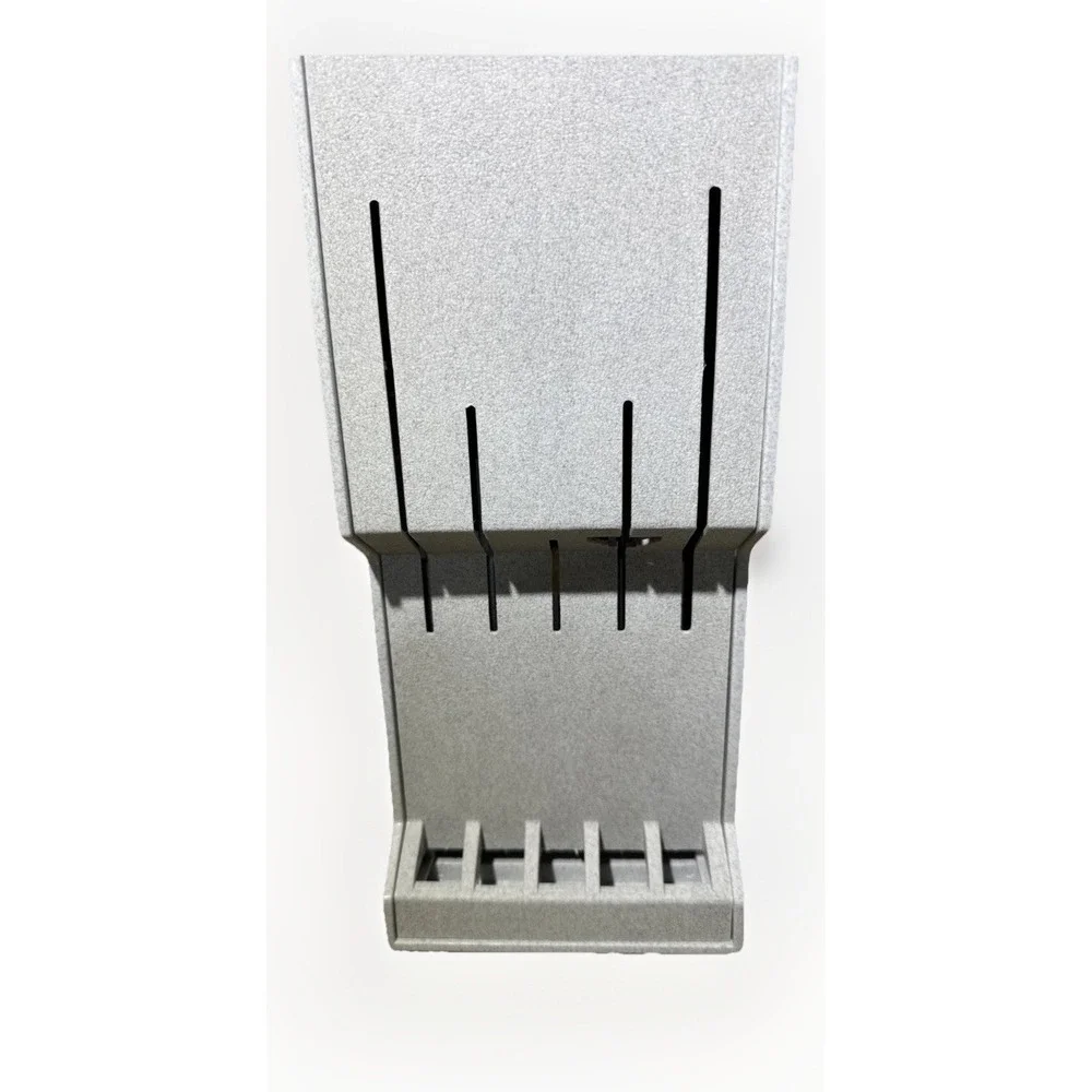 Cutco Knife Storage Block‎ For Drawer Or Wall #1742 5 Slots Gray Made USA 17x6